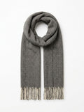 Herringbone Merino Wool Scarf